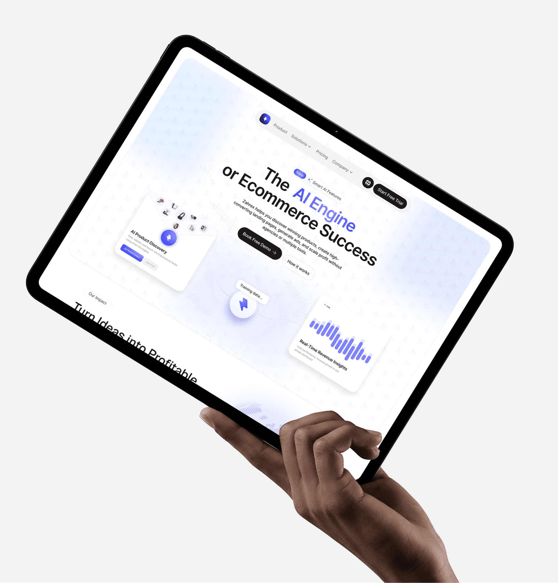Pantalla de producto de Zahrex