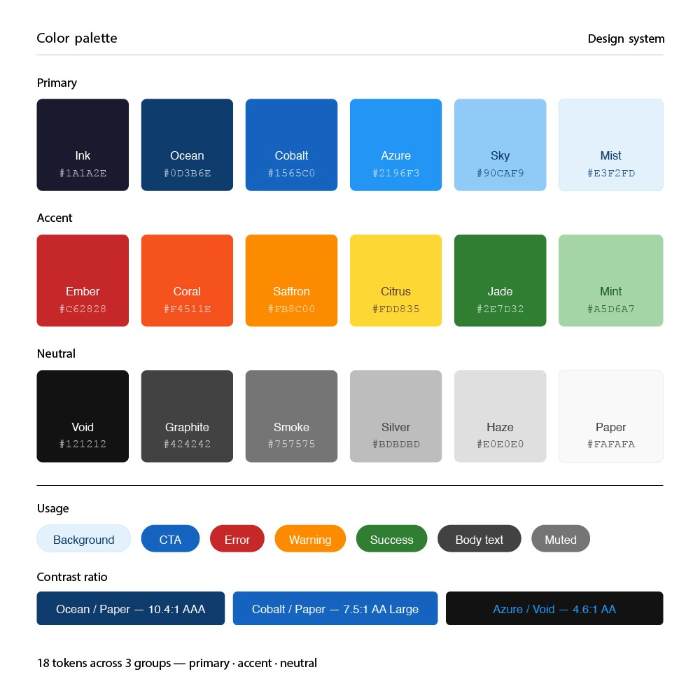 Sistema de diseño — color